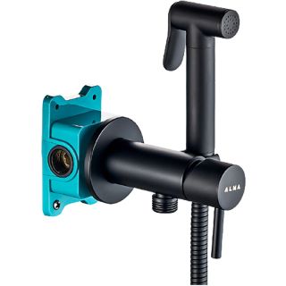 Гигиенический душ со смесителем ALMAes Benito AL-859-05 чёрный